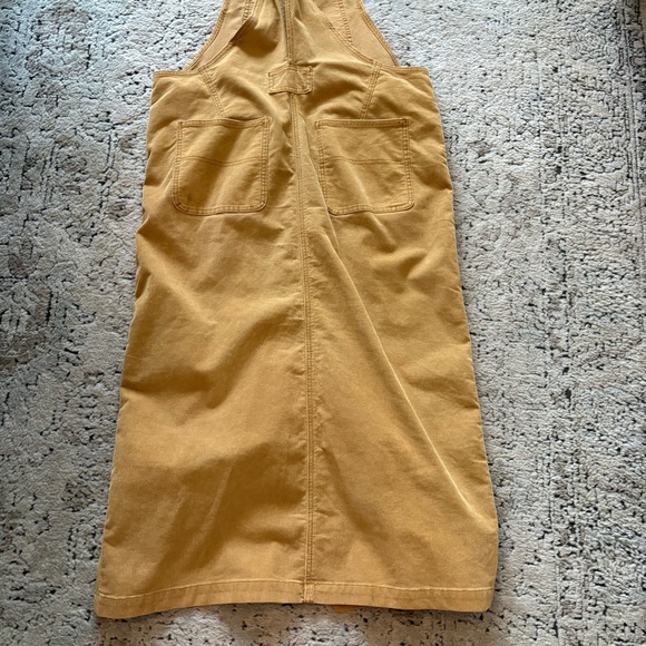 Free People like-new tan/yellow Corduroy skirtall Dress - Picture 9 of 15